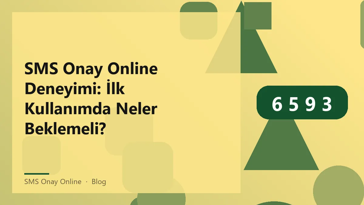 SMS Onay Online kullanımı ile ilgili bir grafik